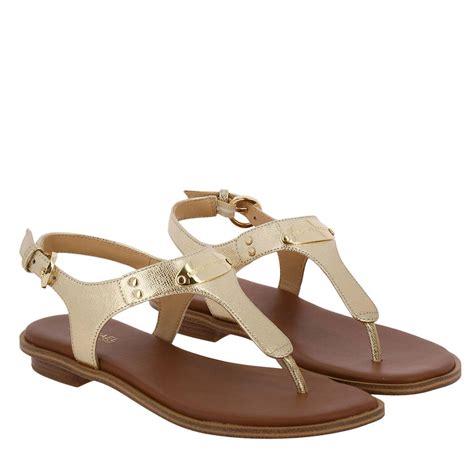 michael michael kors footwear sandals gold|michael kors sandals outlet.